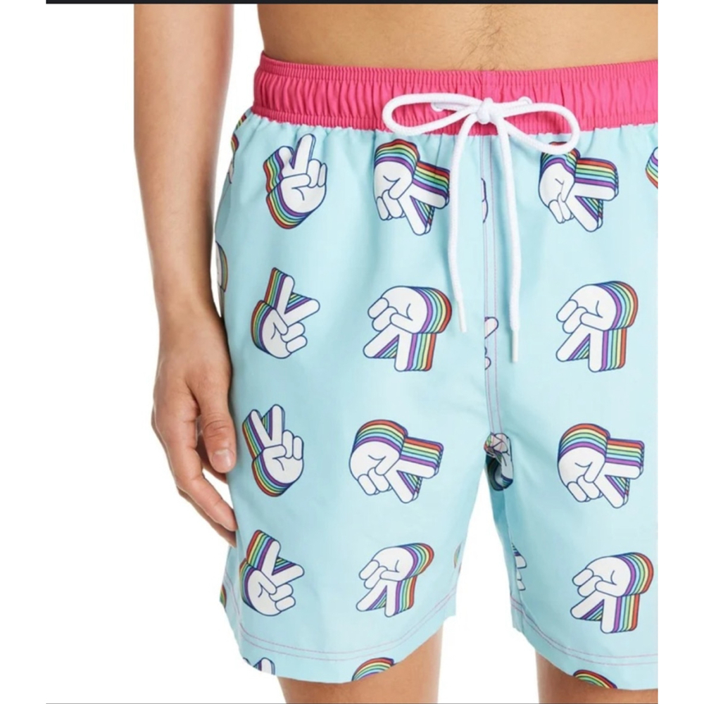 Men’s shorts, swim trunks, Pride, NWT, Large